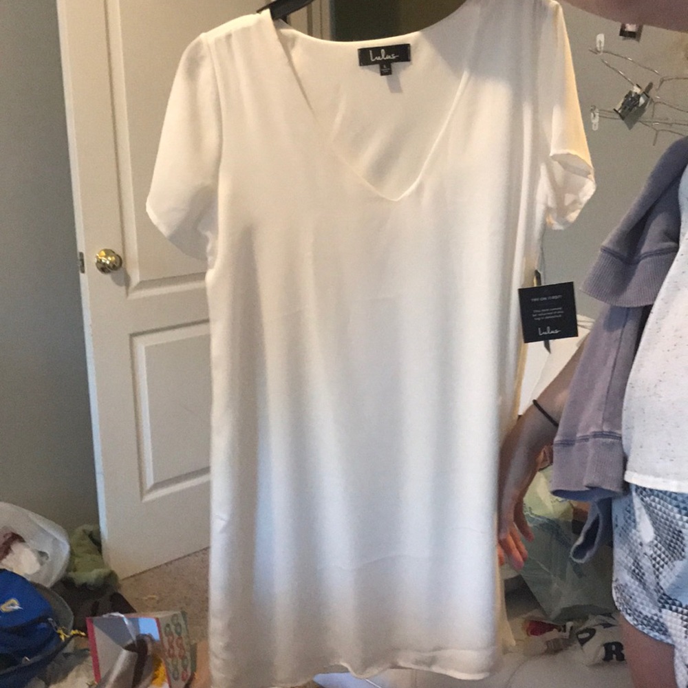 white dress!! really cute!! never worn!